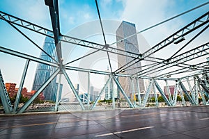 Tianjin jiefang bridge closeup