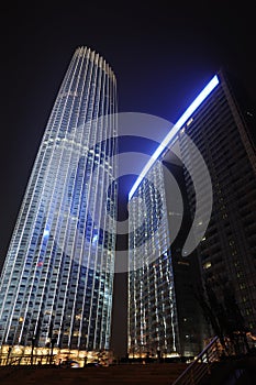 The Tianjin Tower at night