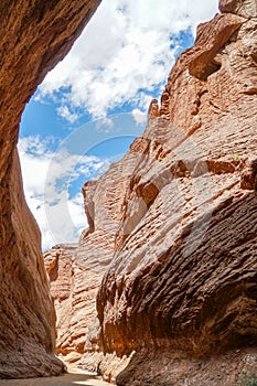 Tianshan Grand Canyon in sunny day