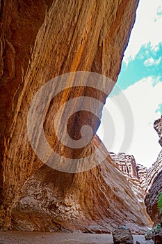 Tianshan Grand Canyon in sunny day