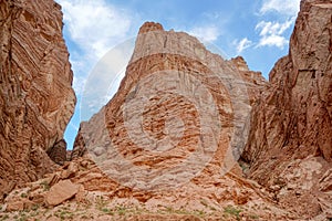 Tianshan Grand Canyon in sunny day