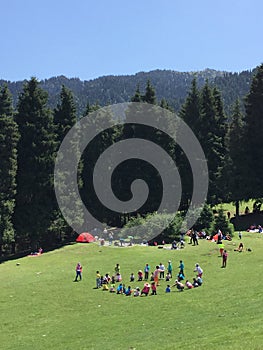 tianshan landscape in summer