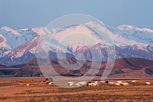 Tianshan Mountain in Sunrise