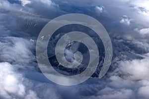 Tianshan Mountains under the clouds