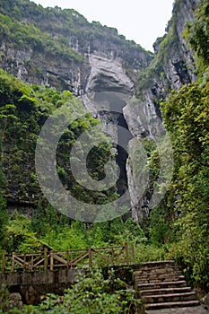 Tiansheng three bridge in Wulong, Chongqing