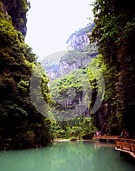 Tiansheng three bridge in Wulong, Chongqing