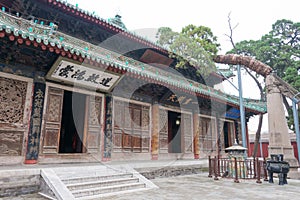 TIANSHUI, CHINA - OCT 8 2014: Fuxi Temple. a famous Temple in Ti