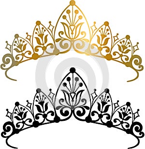 Diadema corona ilustraciones 