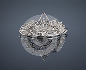 Tiara or diadem with reflection photo