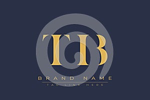 TIB abstract letter logo design
