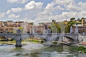 Tiber River in Rome. photo