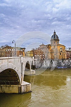 Tiber River Rome Cityscape photo