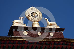 TIBET DEERS AND ETHERNAL WHEEL