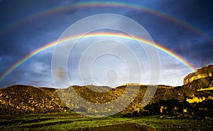 Tibet double rainbow