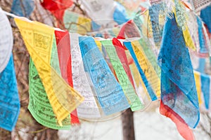 Tibet flags photo