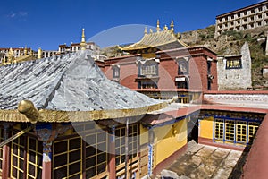 Tibet - Ganden Buddhist Monastery photo