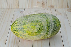 Tibet melon on wood background