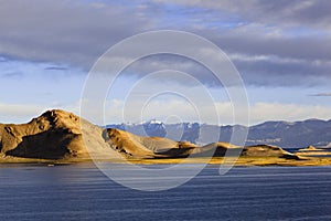 Tibet: pangong lake sunrise photo