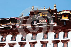 Tibet Potala Palace detail photo
