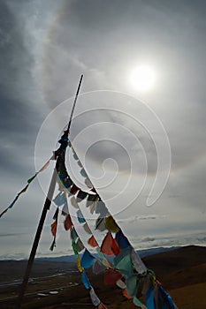 Tibet prayer flags