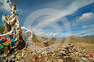 Tibet, prayer flags