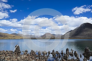 Tibet: sacred lake si jin la cuo