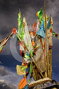 Tibet, stupa on top of a hill, buddhism in china