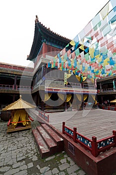 Tibetan Architecture in Putuo Temple of cases, Chengde, Mountain