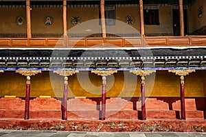 Tibetan architecture in Thiksey monastery