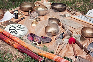 Tibetan bowls and other musical instruments