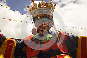 Tibetan Buddhism Cham dance mask dance in Ladakh, Northern India