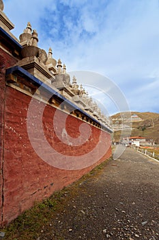 Tibetan Buddhism temple inside