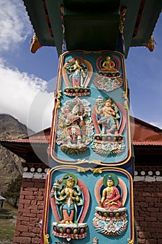 Tibetan buddhist art tengboche monastery photo