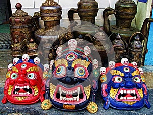 Tibetan Buddhist Deity Masks