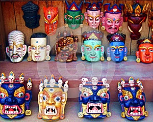 Tibetan Buddhist Deity Masks