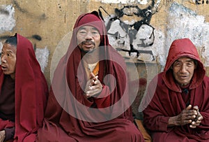 Kathmandu, Nepal, Tibetan Buddhist Monks