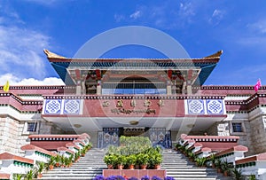 Tibetan classical architectural landscape photography