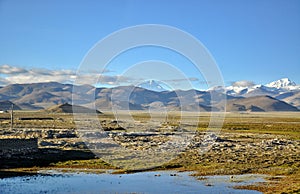 Tibetan Himalayas view