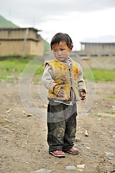 Tibetan kid portrait