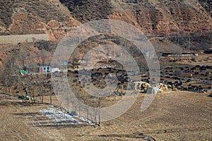 Tibetan landscape between Xining and Lhasa