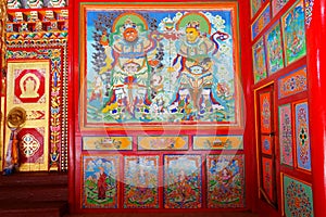 Tibetan Langmusi temple inside