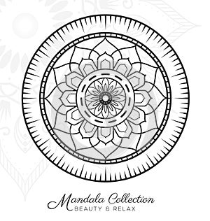 Tibetan mandala decorative ornament design