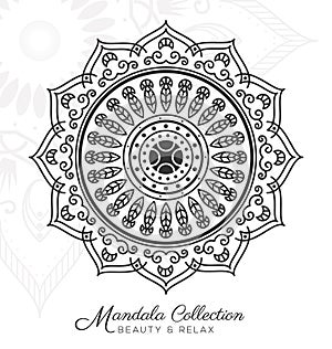 Tibetan mandala decorative ornament design