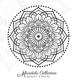 Tibetan mandala decorative ornament design