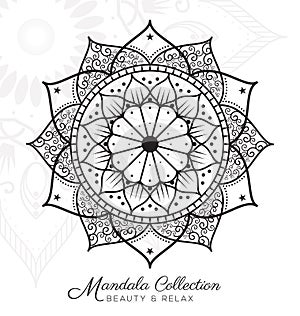 Tibetan mandala decorative ornament design