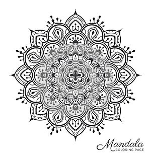 Tibetan mandala decorative ornament design