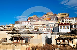 Tibetan monastery in Shangrila, China photo