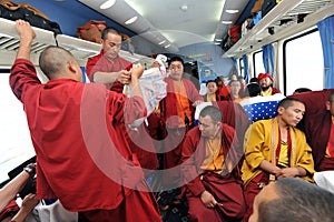 Tibetan monks