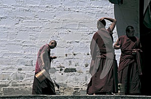 Tibetan monks