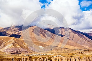 Tibetan plateau scene